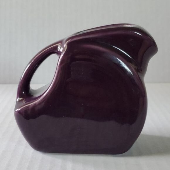 Fiestaware Fiesta CERAMIC Small Mini Disk Pitcher CARAFE Mulberry Purple 5 OZ - Picture 14 of 15